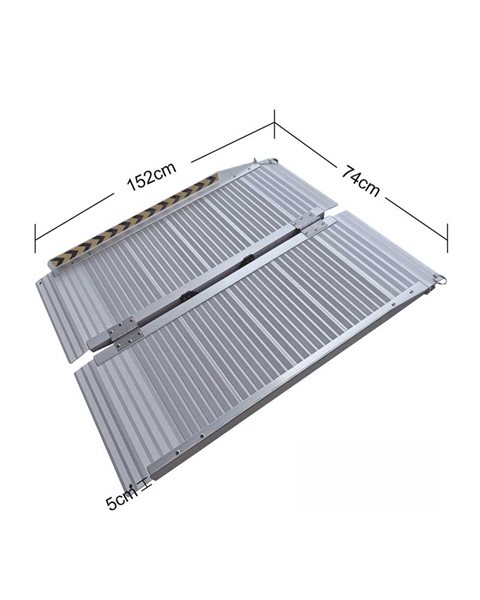 Mobilex Einfach faltbare Kofferrampe - ST Rampe, 74 x 152 cm