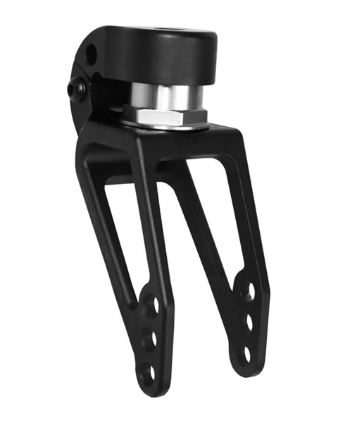 Mobilex DSF Vorderradgabel mit einstellbarem Stossdämpfer, schwarz 131 x 40.5 mm, 3 ø8 mm Löcher