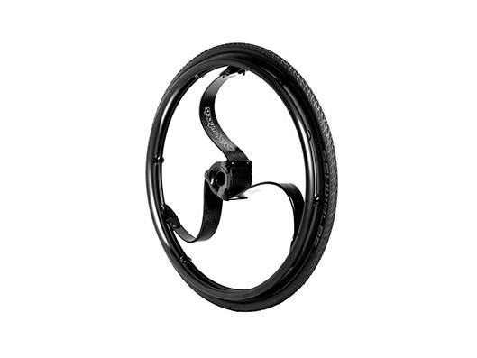 Loopwheels Urban montiert am Rollstuhl