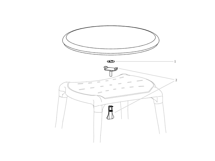 Explosionszeichnung Ersatzteile - Disk for Dot – Aquatec Dot