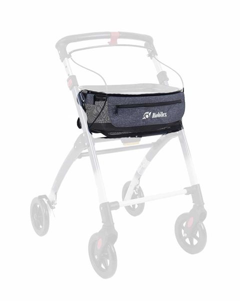 Mobilex Tasche für Jaguar Indoor Rollator blaugrau/weiß