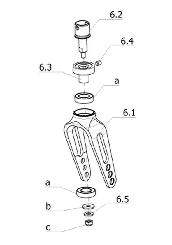 Lenkgabel lang (Code 419)