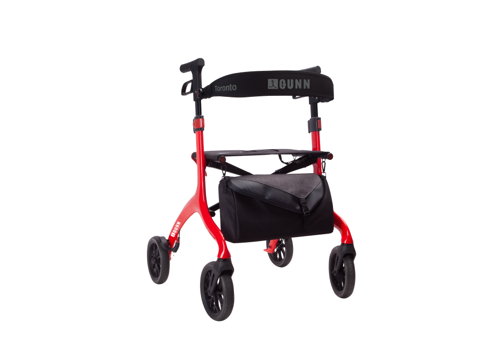 QUNN Toronto Carbon-Rollator – Rot