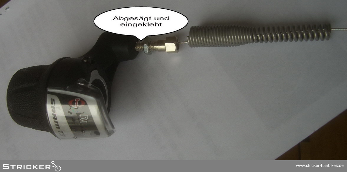 Gripshift 3 Gang Ultra Nabe Sachs links – Stricker Handbikes, Bestellnummer 303022-0