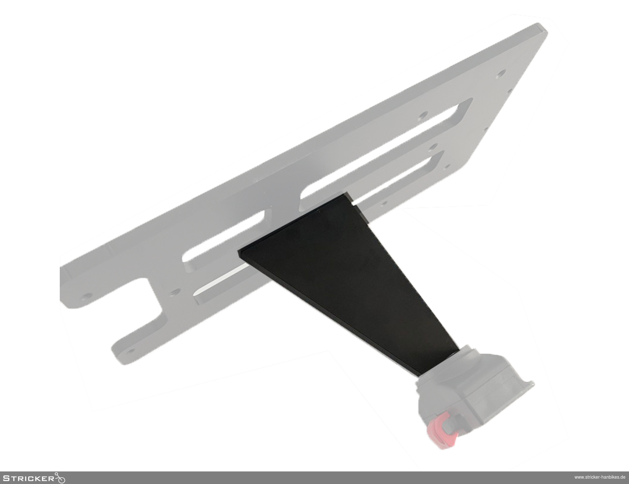 Klickfixhalter Aluplatte Pyramide 12 mm – Stricker Handbikes, Bestellnummer 202061-0