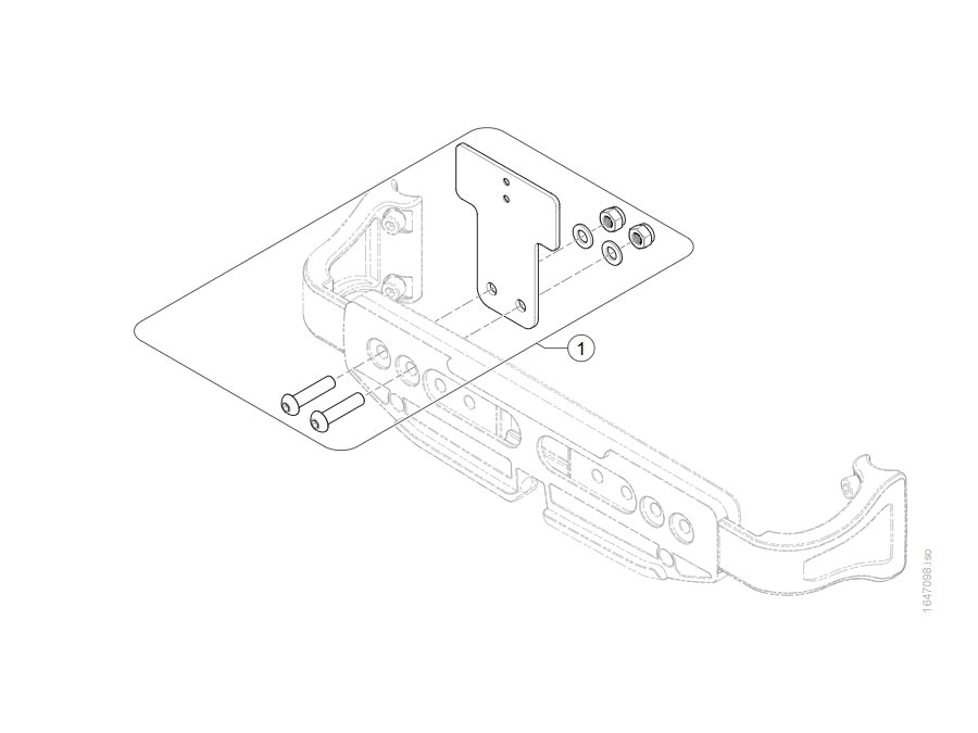 Halter, ASL106-Box am Modulite-Rücken