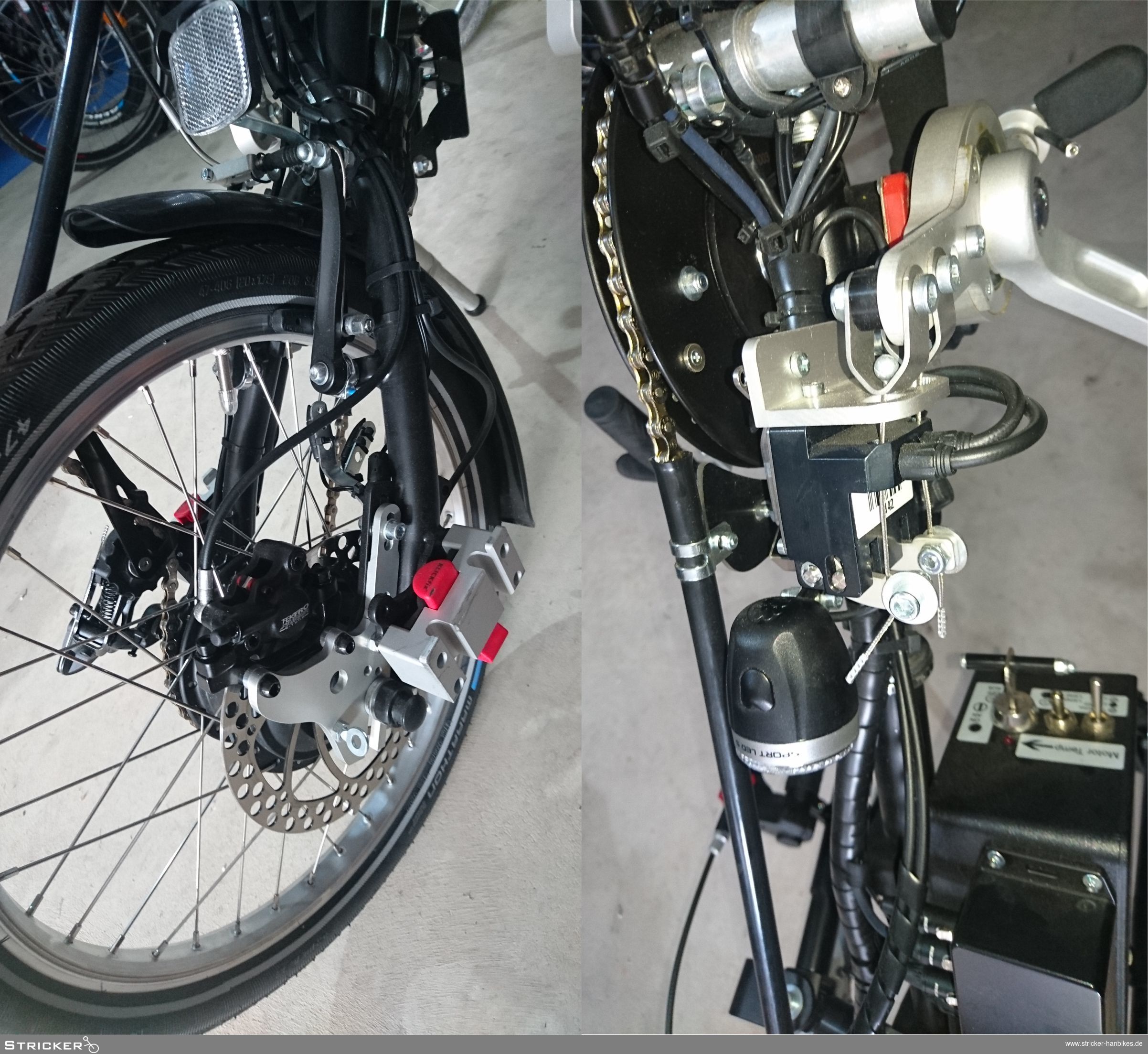 Bremse-Scheibe 1 x Hydraulik m.Konverter – Stricker Handbikes, Bestellnummer 653108-0