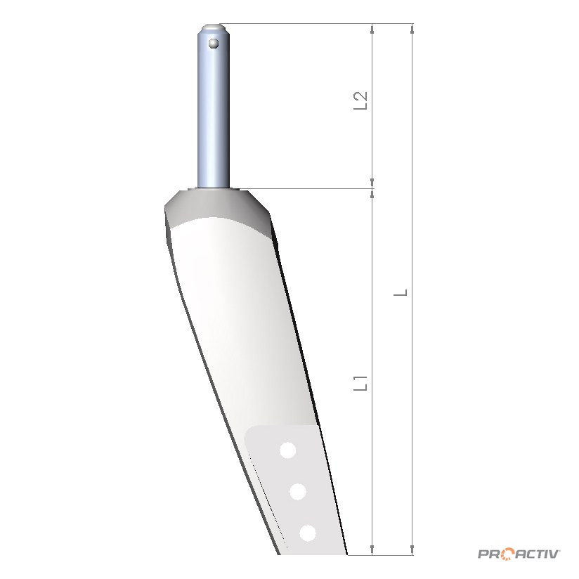 PRO ACTIV Ersatzteil – Lenkradgabel Größe 1 HD L1 130mm