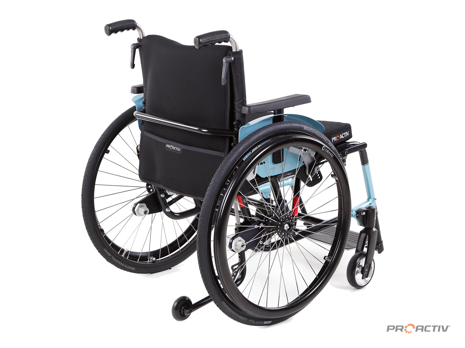 PRO ACTIV SPEEDY A2 Aktivrollstuhl, Dreiviertelansicht von hinten