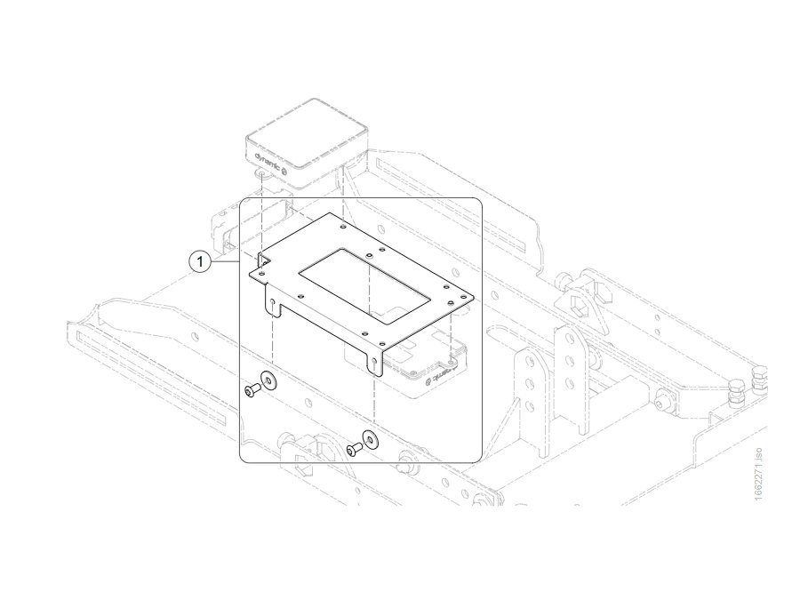 Montagematerial Module für einteilige Sitzplatte