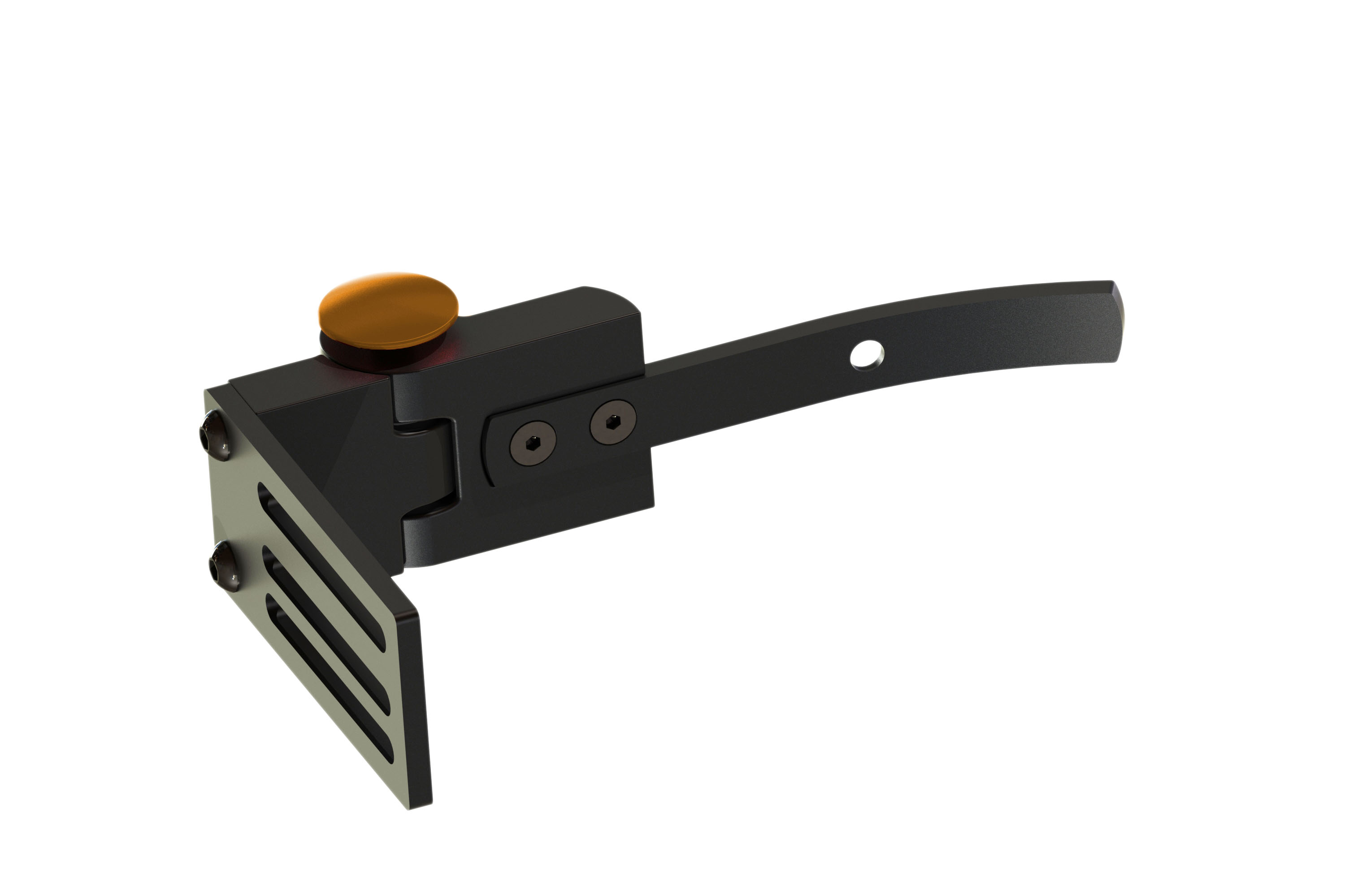 Scharnier aus Aluminium eloxiert, 100 mm (200 mm linke Seite)