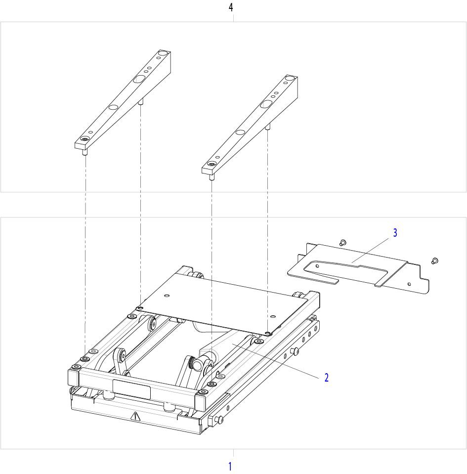 Explosionszeichnung Sitzmodule, Sitzneigung (ab KW 06/2018), Sunrise ZIPPIE SALSA R² / ZIPPIE SALSA M2²