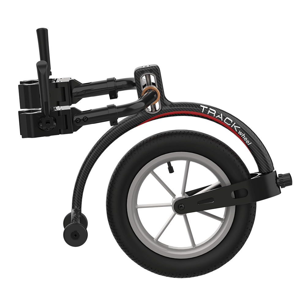Rehasense TRACK WHEEL Double Arm Carbon, von der rechten Seite