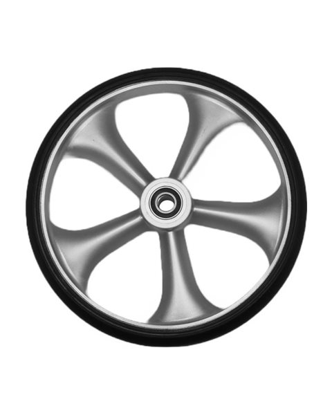Mobilex Vorderrad für Gepard Rollator, silber (1 Stk.)