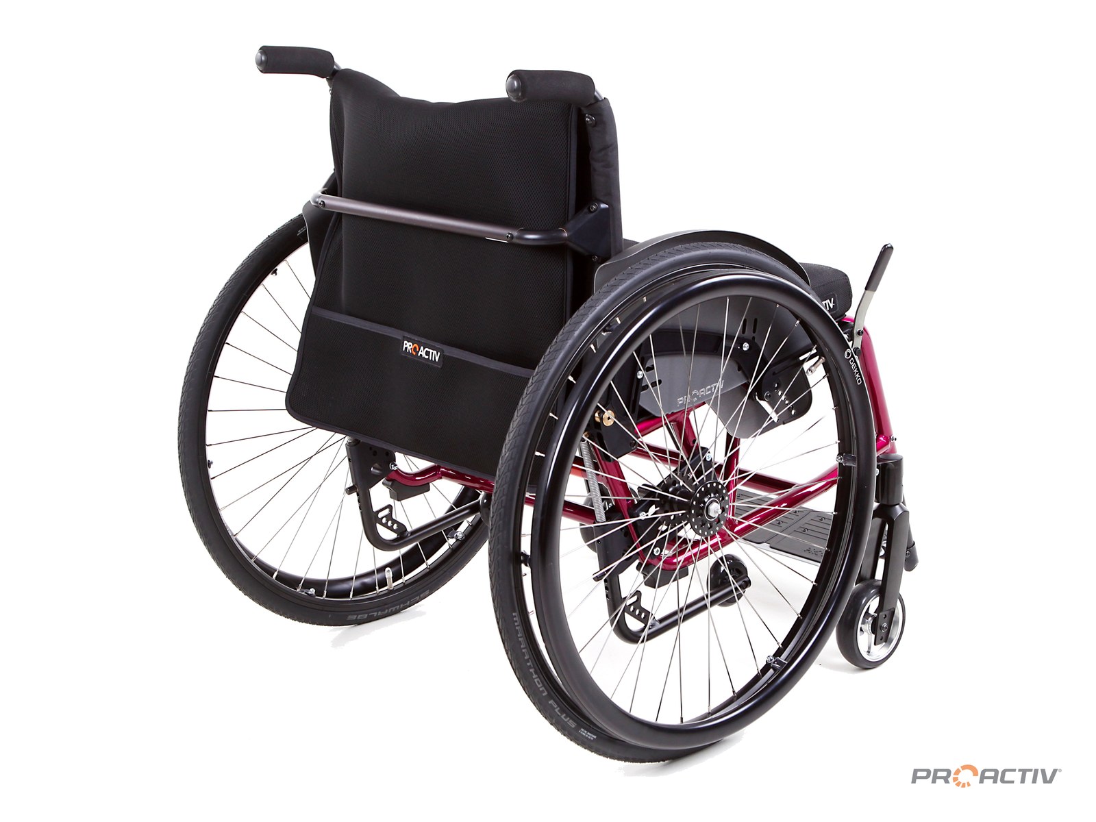 PRO ACTIV SPEEDY A1 Aktivrollstuhl, Dreiviertelansicht von hinten