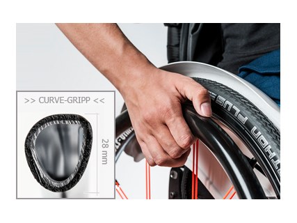 CarboLife Curve L Tetra-Gripp Greifreifen mit Antirutsch-Beschichtung