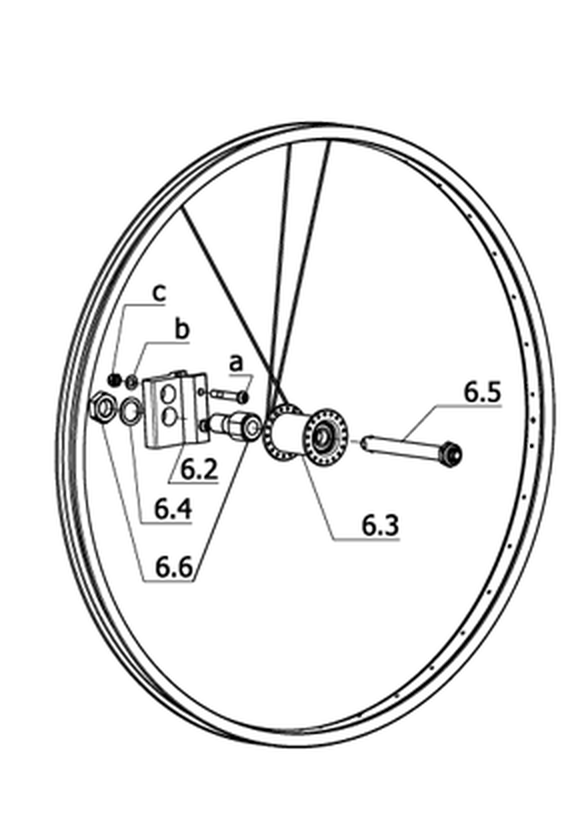 Abnehmbare Räder (Steckachse)
