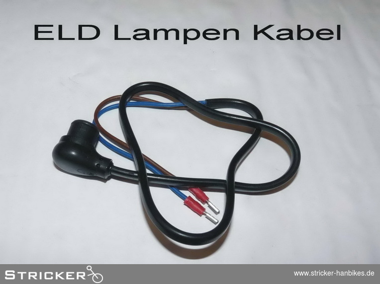 ELD.Kabel für Licht 2 polig mit Stecker – Stricker Handbikes, Bestellnummer 636144-0
