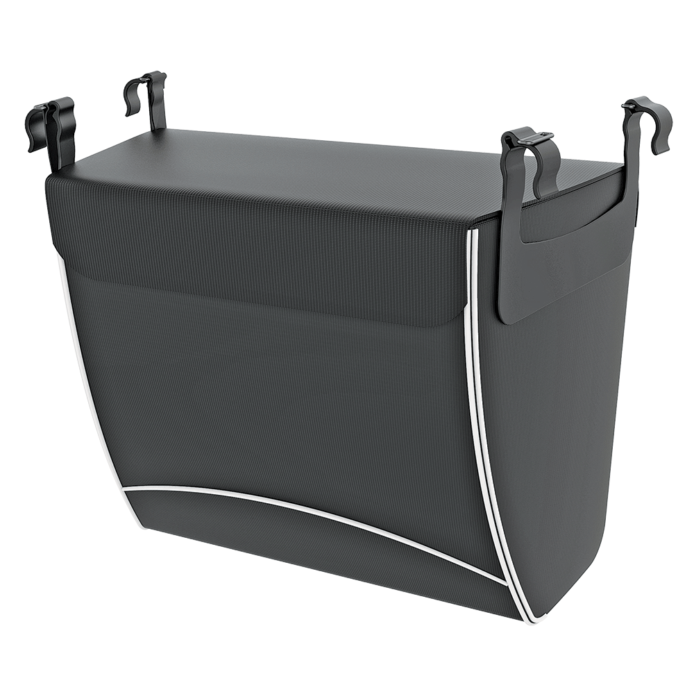 Rehasense Einkaufstasche mit Magnet, für Rollatoren der Größe M/L, geschlossenes Design, schwarz – Ansicht 1