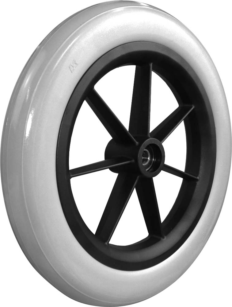 Mobilex 12" Polyurethanrad, 300 x 45 mm, Nabe ø12 x 37/48 mm, seitl. Mont.
