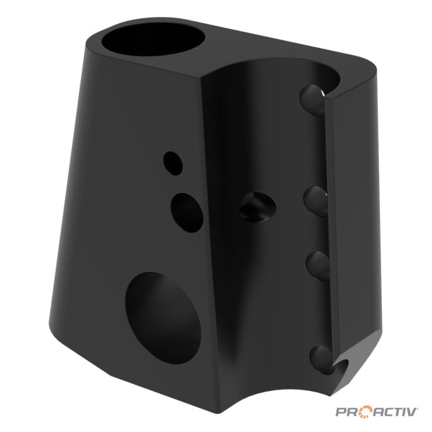 PRO ACTIV Ersatzteil – Universaladapter rechts, schwarz