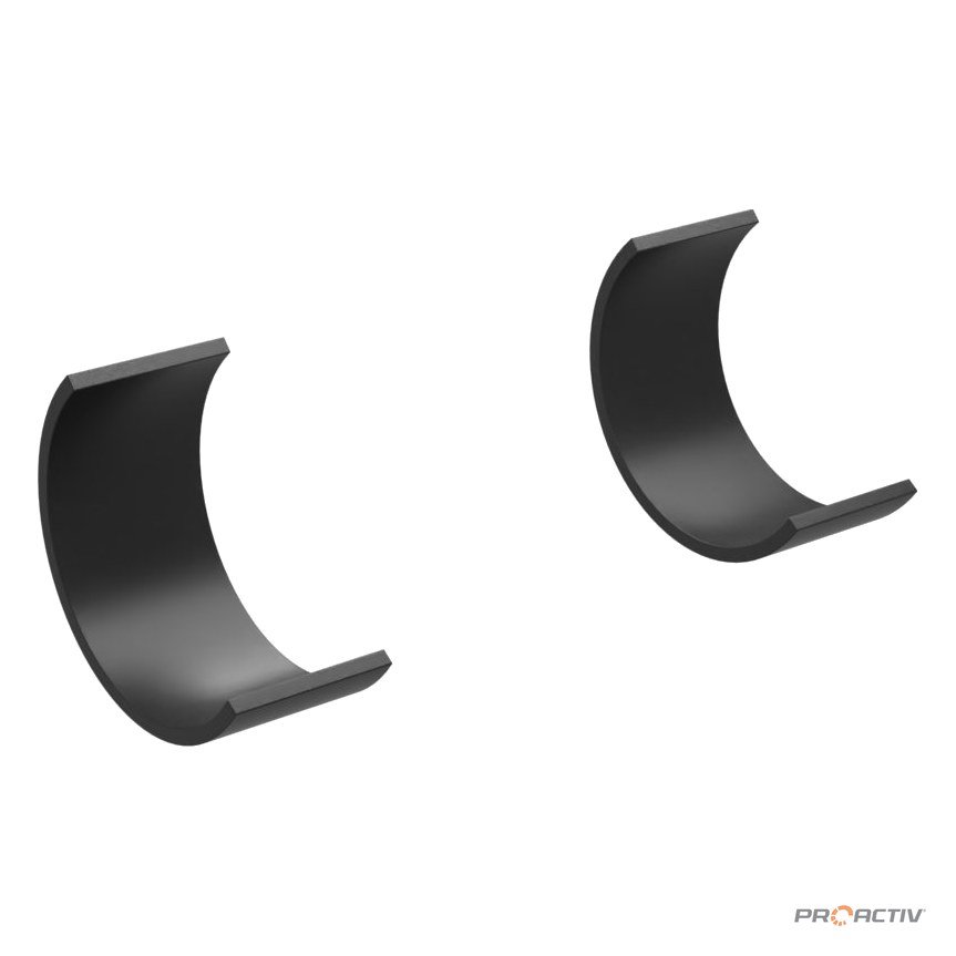 PRO ACTIV Ersatzteil – Gummi-Dämpfereinlage schwarz 72x21mm