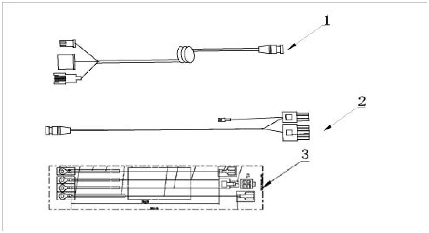 Explosionszeichnung Kabel, Sunrise S50 Carbon Scooter