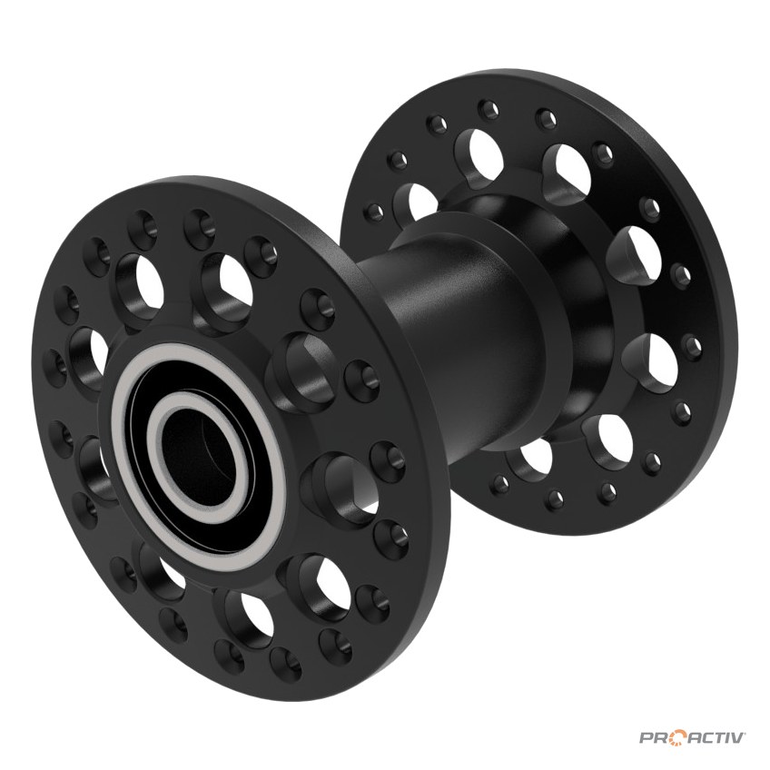 PRO ACTIV Ersatzteil – Aluminium-Hochflanschnabe HF64 schwarz