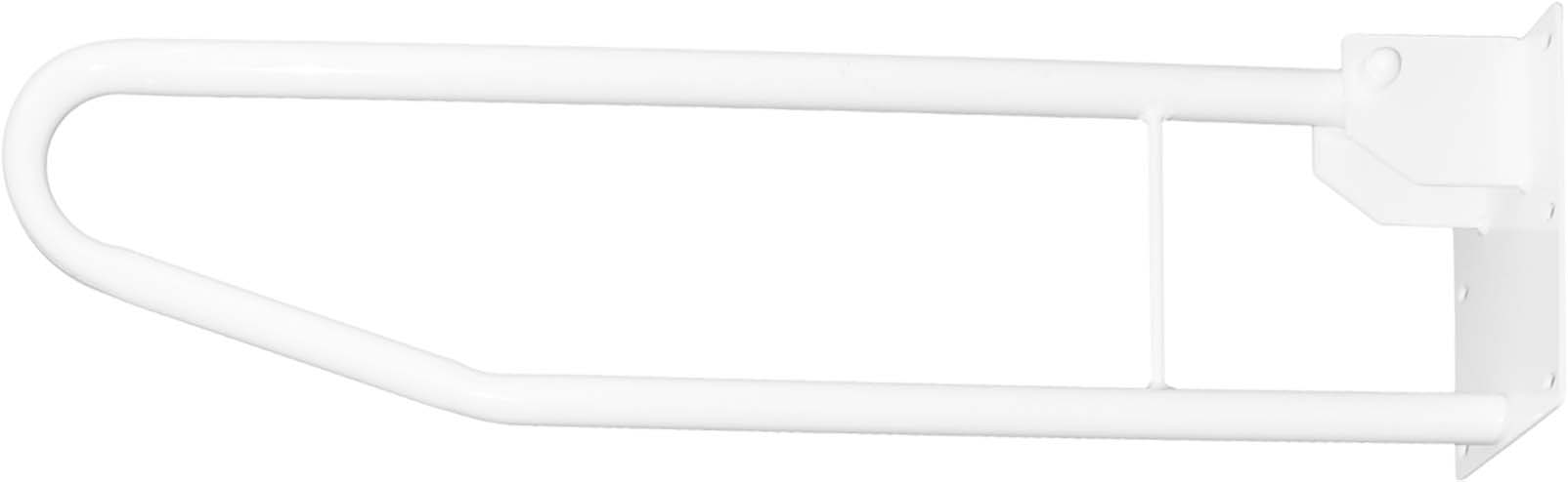 Mobilex Klappbare Stützschiene, weiß, 55 cm, zur Wandmontage, mit 6 Löchern