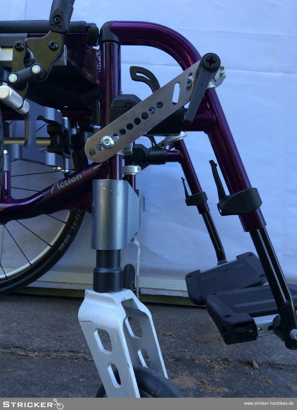 Adapter Vorbaufix Invacare Action 5 – Stricker Handbikes, Bestellnummer 220099-0