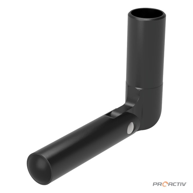 PRO ACTIV Ersatzteil – Fußauflagegelenk "G-Form" 90° links