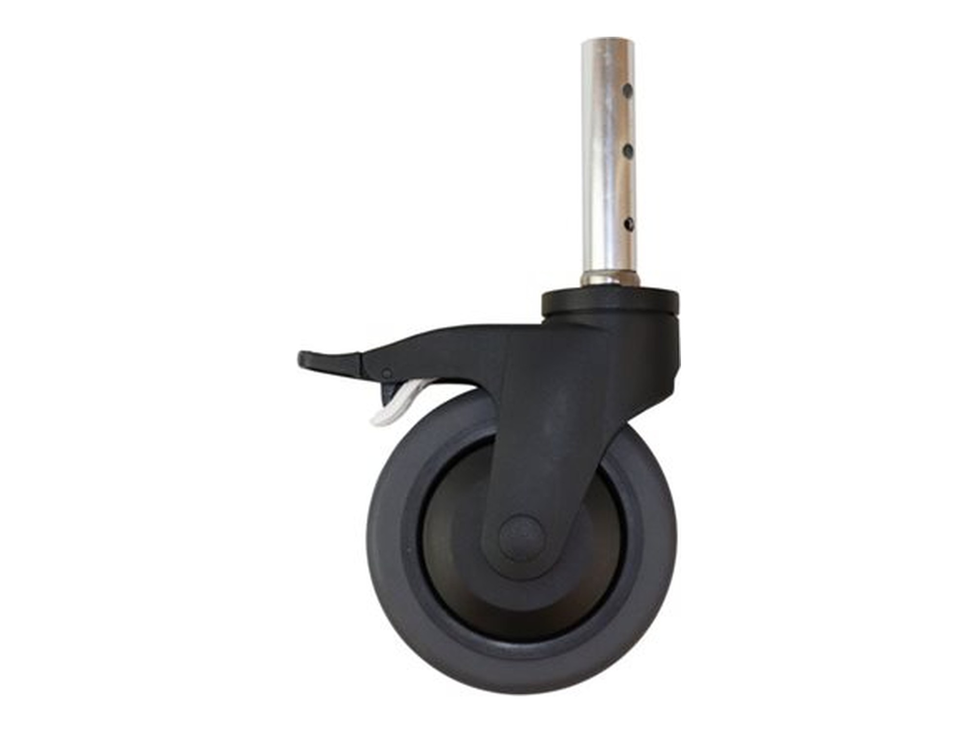 Mobilex 5" Rad inkl. Alurohr für Dusch-Toilettenstuhl 302015/18/19/24/25, ab Baujahr 2016