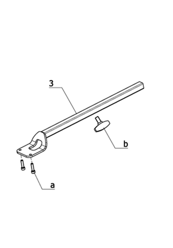 Seitenteil gepolstert, abnehmbar, groß, höhenverstellbar, gepolsterte Armauflage - Bedienmodul längsverstellbar (Code 106-828/106-4859)