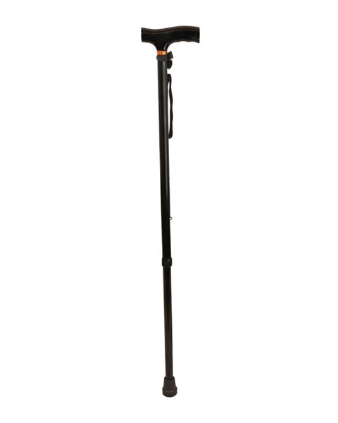 Mobilex Gehstock, schwarz, Höheneinstellung 77,5-100,0 cm