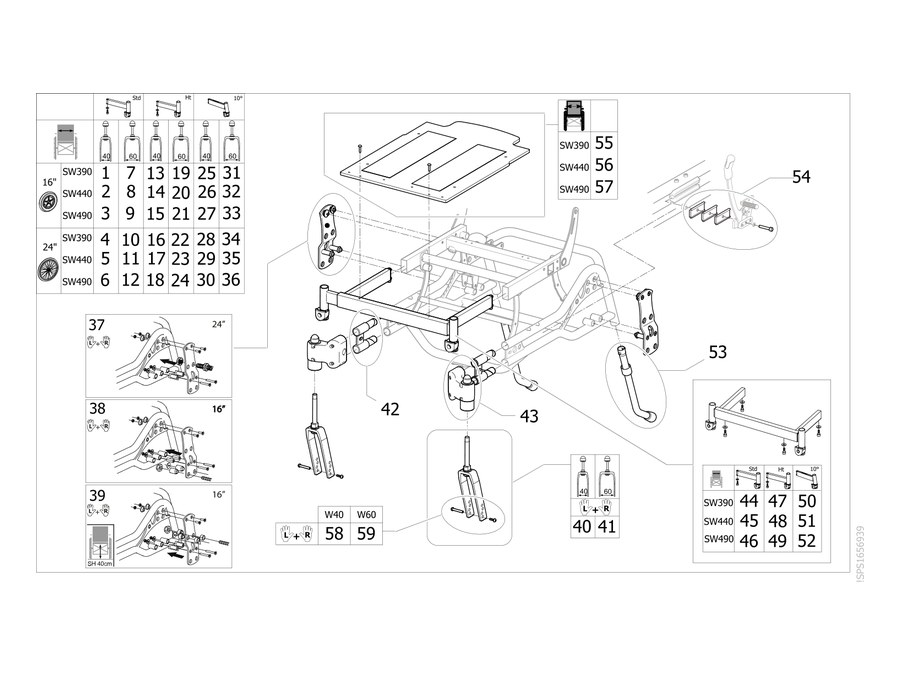 Explosionszeichnung Chassis Kit Azalea Major – Rea Azalea