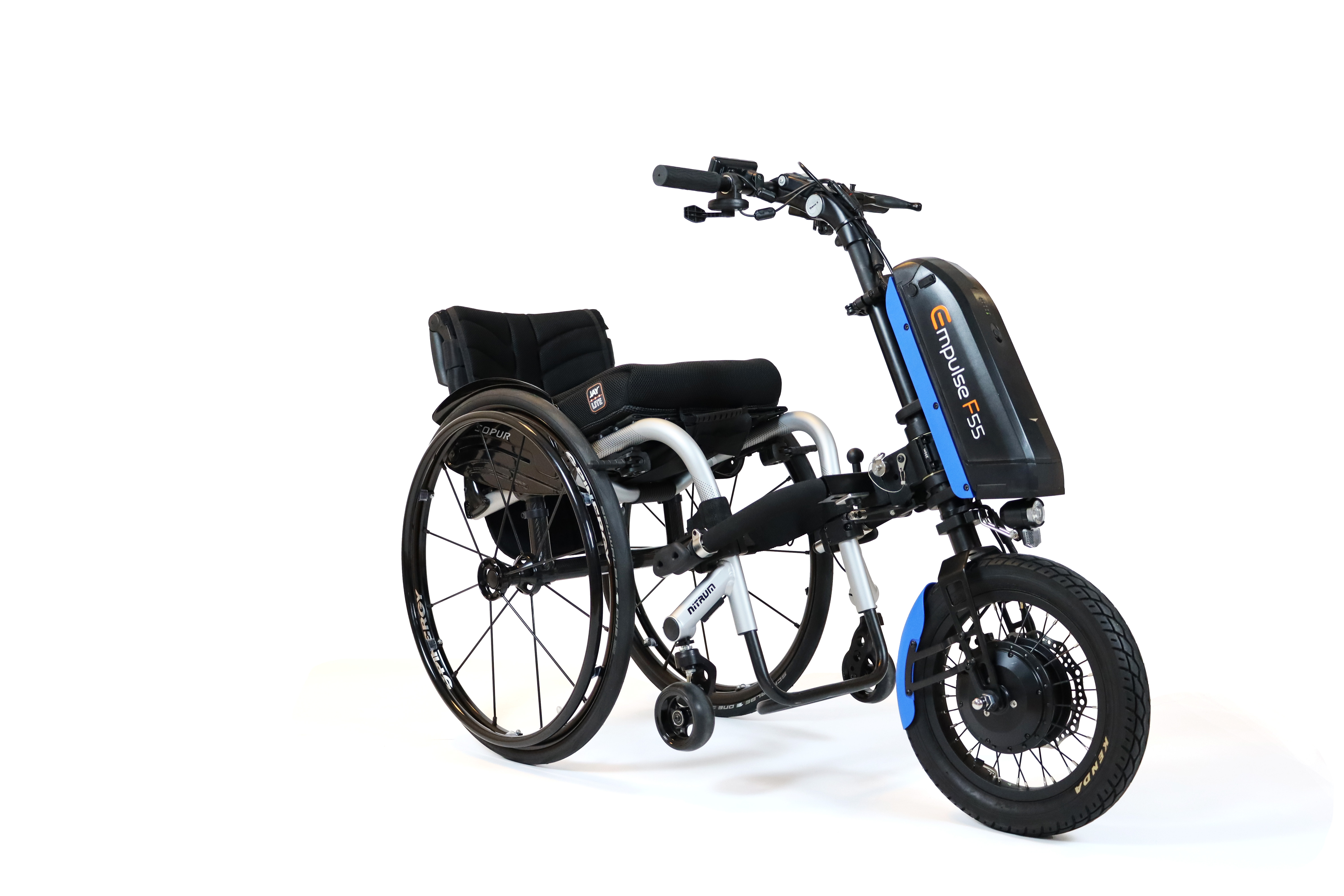Empulse F55 14 Zoll an manuellem Rollstuhl SOPUR Nitrum