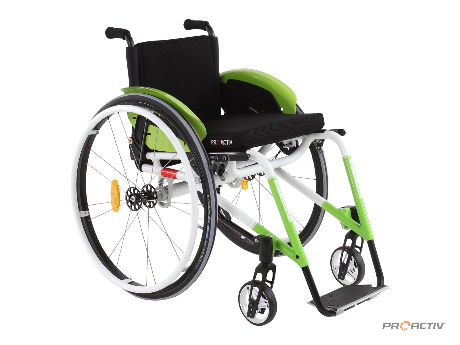 PRO ACTIV SPEEDY 4all Aktivrollstuhl, Dreiviertelansicht von vorne
