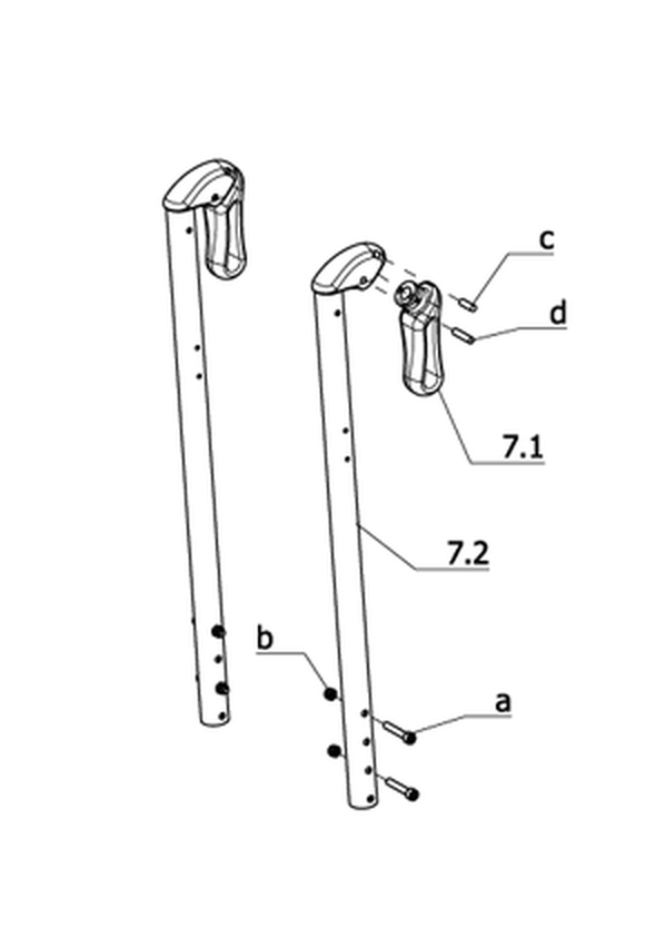 Schiebegriff abklappbar (Code 141)