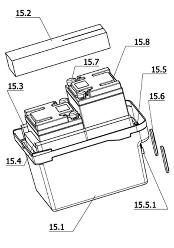 Antriebsbatterien, geschlossen circa 43Ah-5h/50Ah-20h
