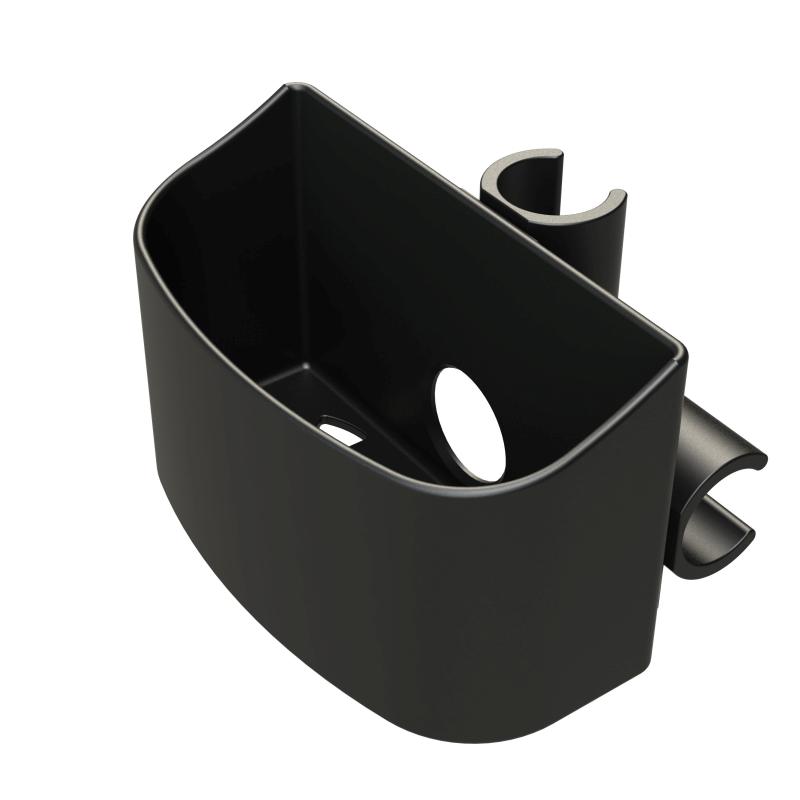 Stockhalter für 2 Gehstöcke, extratief – 2 Befestigungsclips 22 mm