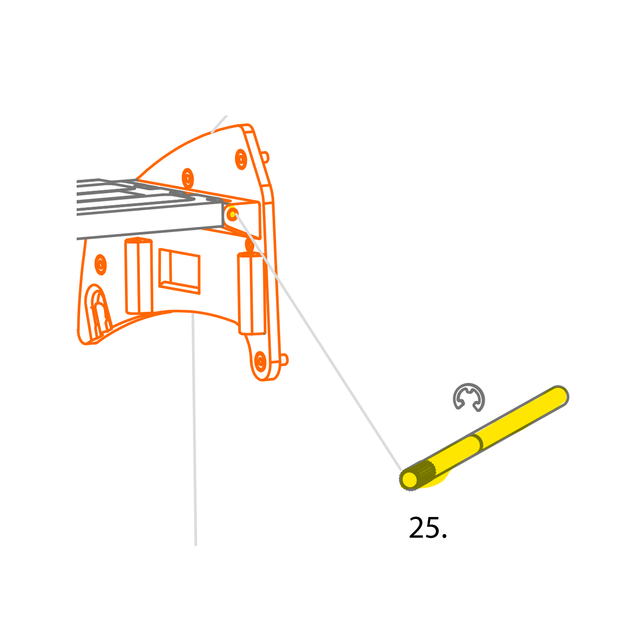 Rollz Sitzachse links für Rollz Motion