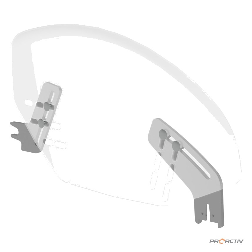 PRO ACTIV Ersatzteil – Seitenteilaufnahme -5 silber, links