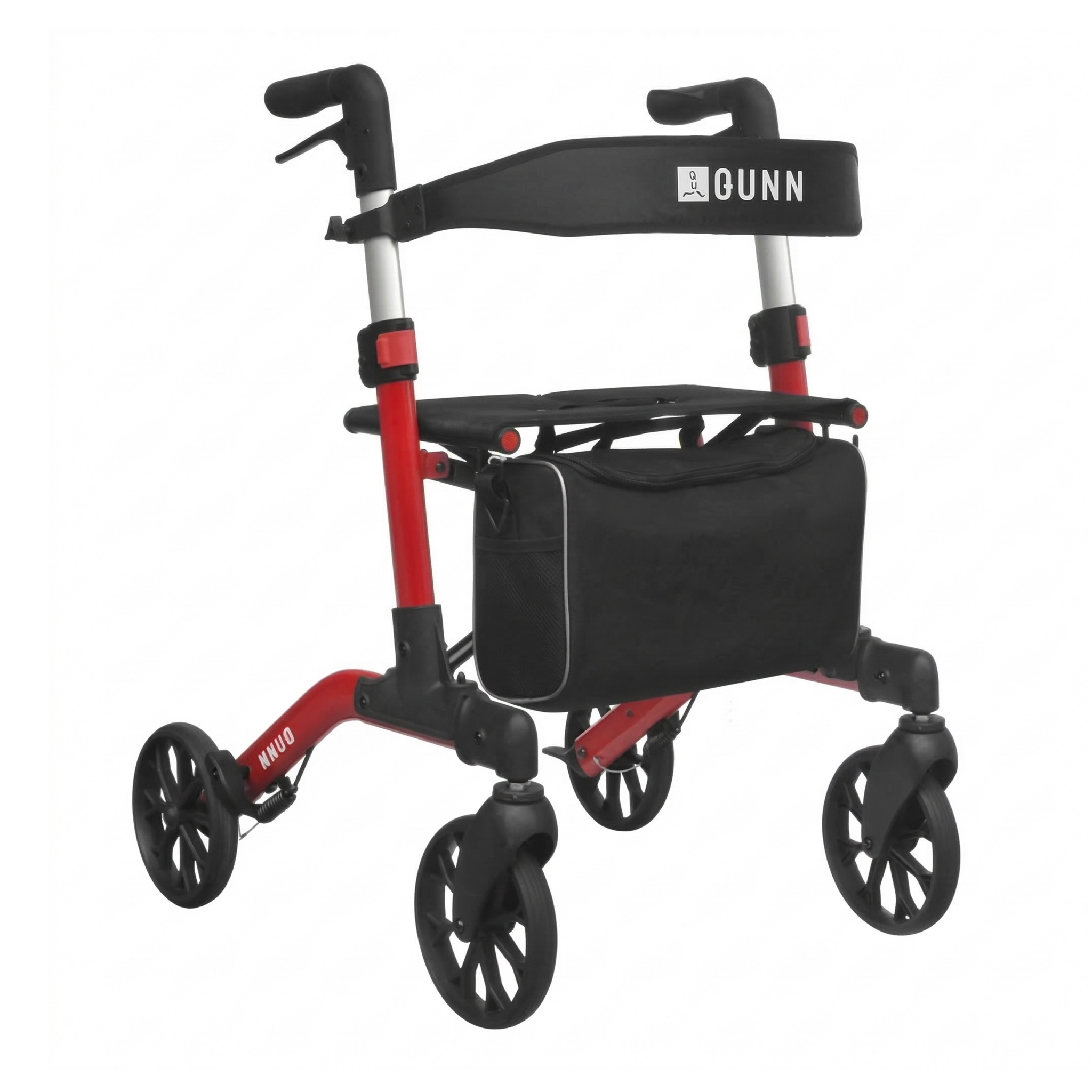 QUNN Brooklyn Rollator doppelt faltbar – Rot