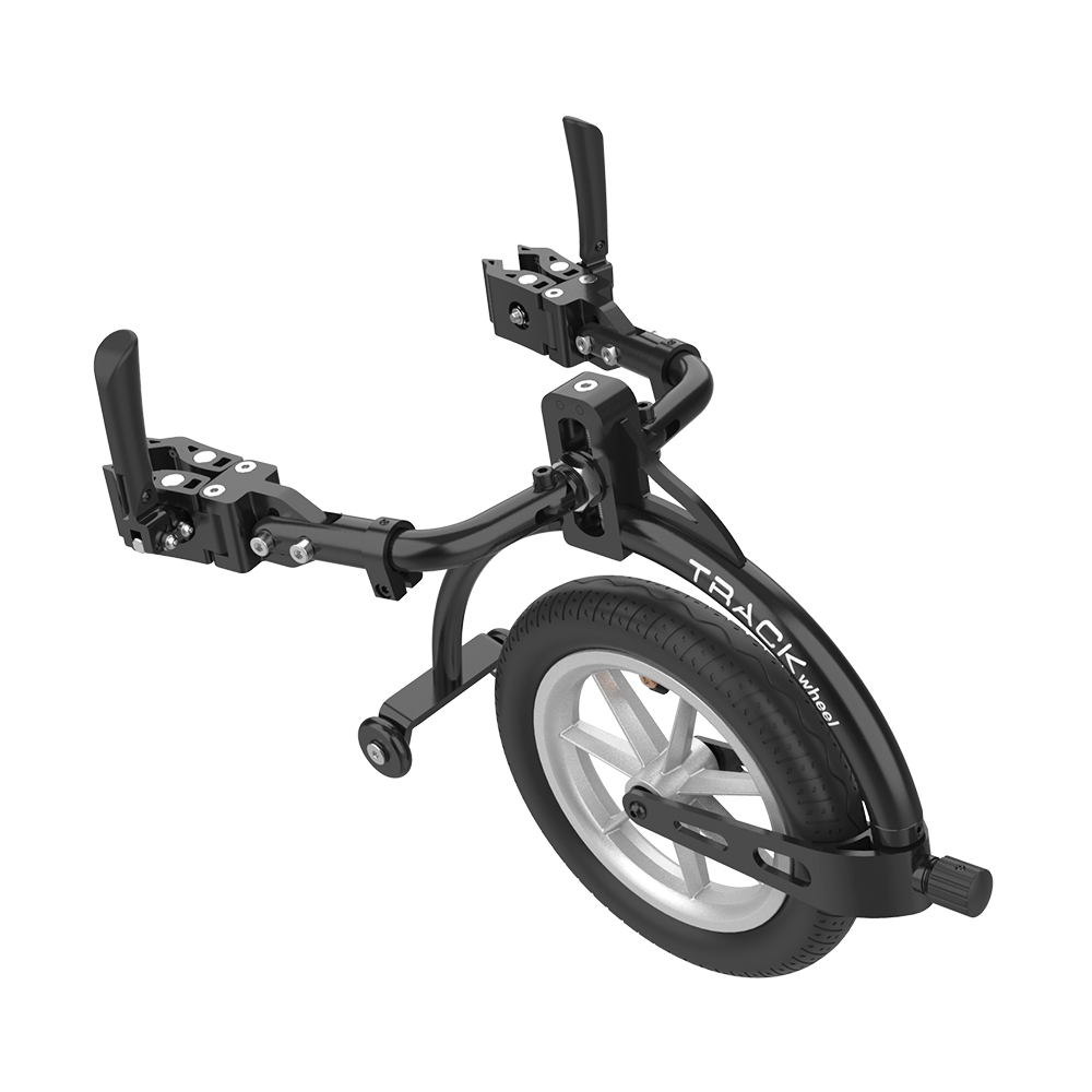Rehasense TRACK WHEEL Double Arm Aluminium, schräg von vorn rechts