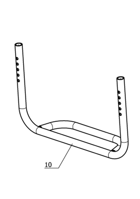 Fussaufstandsbügel höhenverstellbar (Code 311)