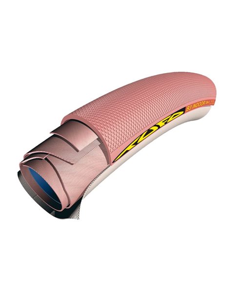 Mobilex 22" x 1" (25-489) Tufo B3, schlauchlose Saalsport Bereifung, orange