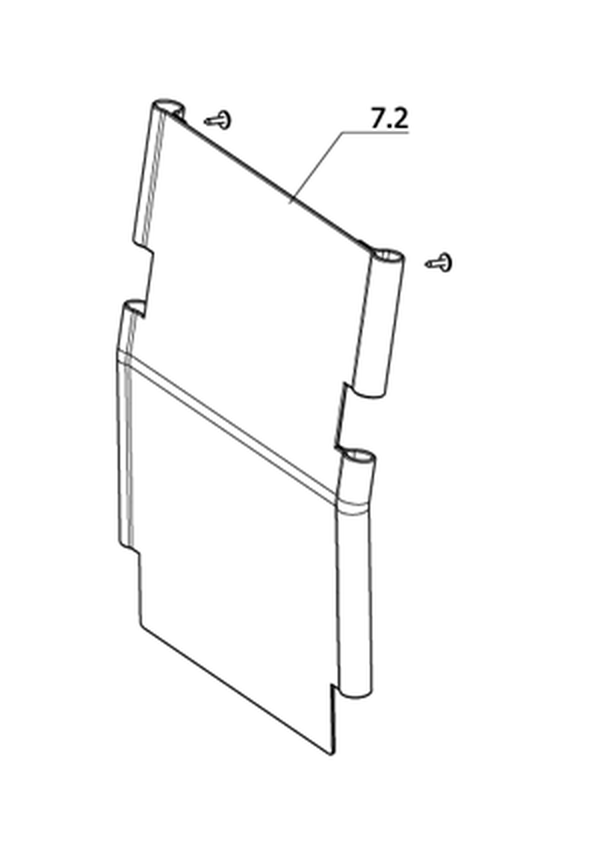 In Höhe der Armlehne abklappbare Rückenlehne (Code 820)