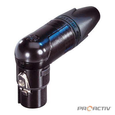 PRO ACTIV Ersatzteil – XLR-Winkelstecker 3-pol für elektrische Lift