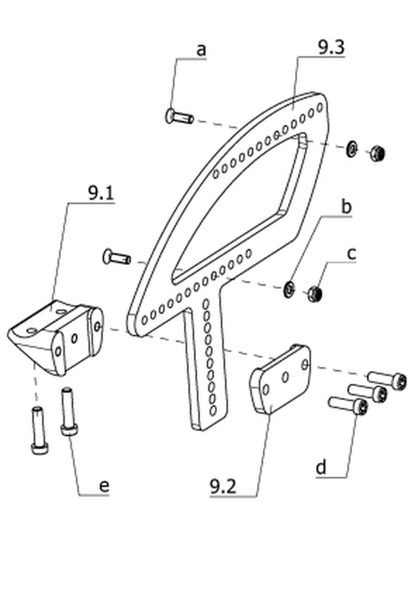 Kleiderschutz, festverschraubt, verstärkte Ausführung (Code 2903)