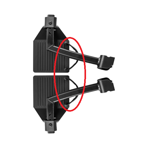 Rollz RM Electric Fersenriemen (inkl. Schraube/Mutter) – 1 Stück (für andere Modelle kann der Kunde Löcher (6 mm) bohren